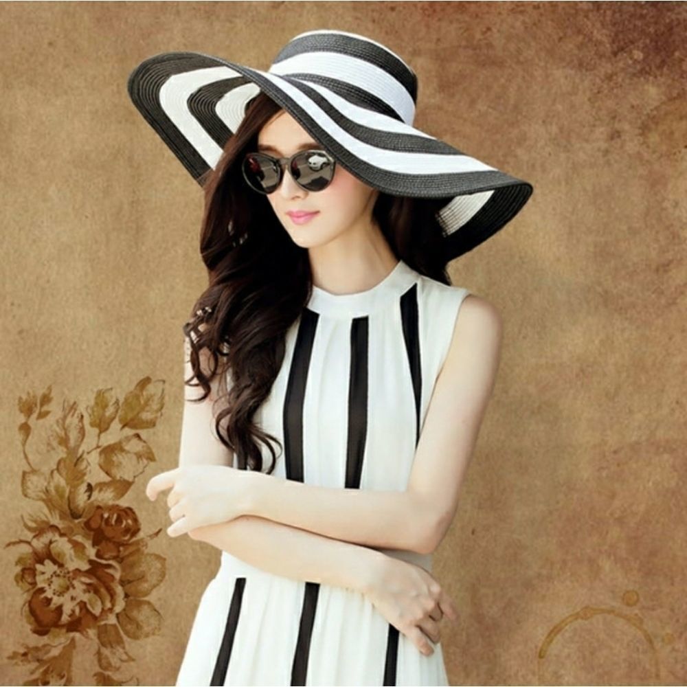 Large Floppy Folding Wide Brim Hat - Picture 3 of 6